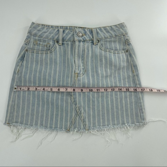 PacSun Vintage Striped Denim Mini Skirt - Picture 5 of 9
